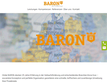 Tablet Screenshot of barongmbh.com